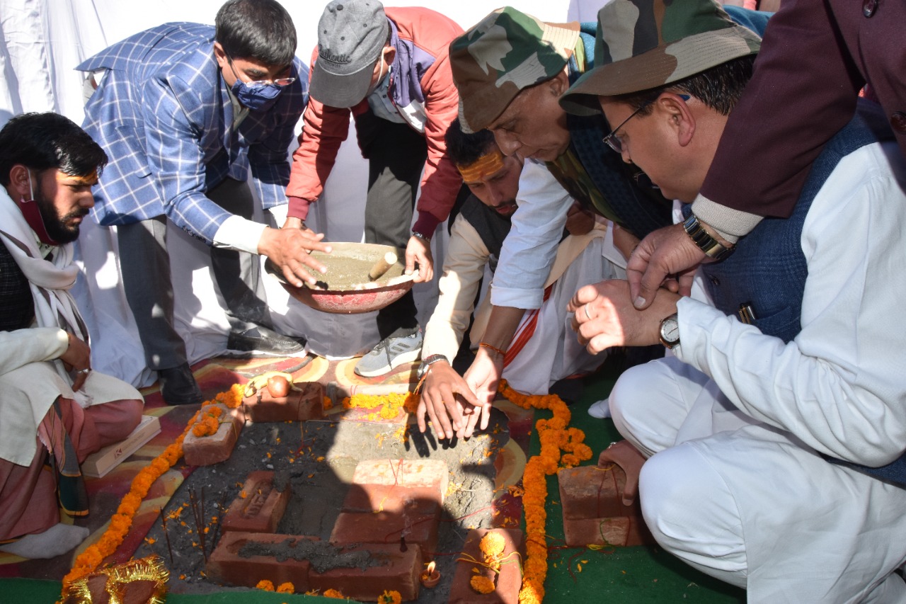 63 करोड़ की लागत से बनेगा भव्य सैन्य धाम, किया गया भूमि पूजन,शहीद सम्मान यात्रा का विधिवत समापन