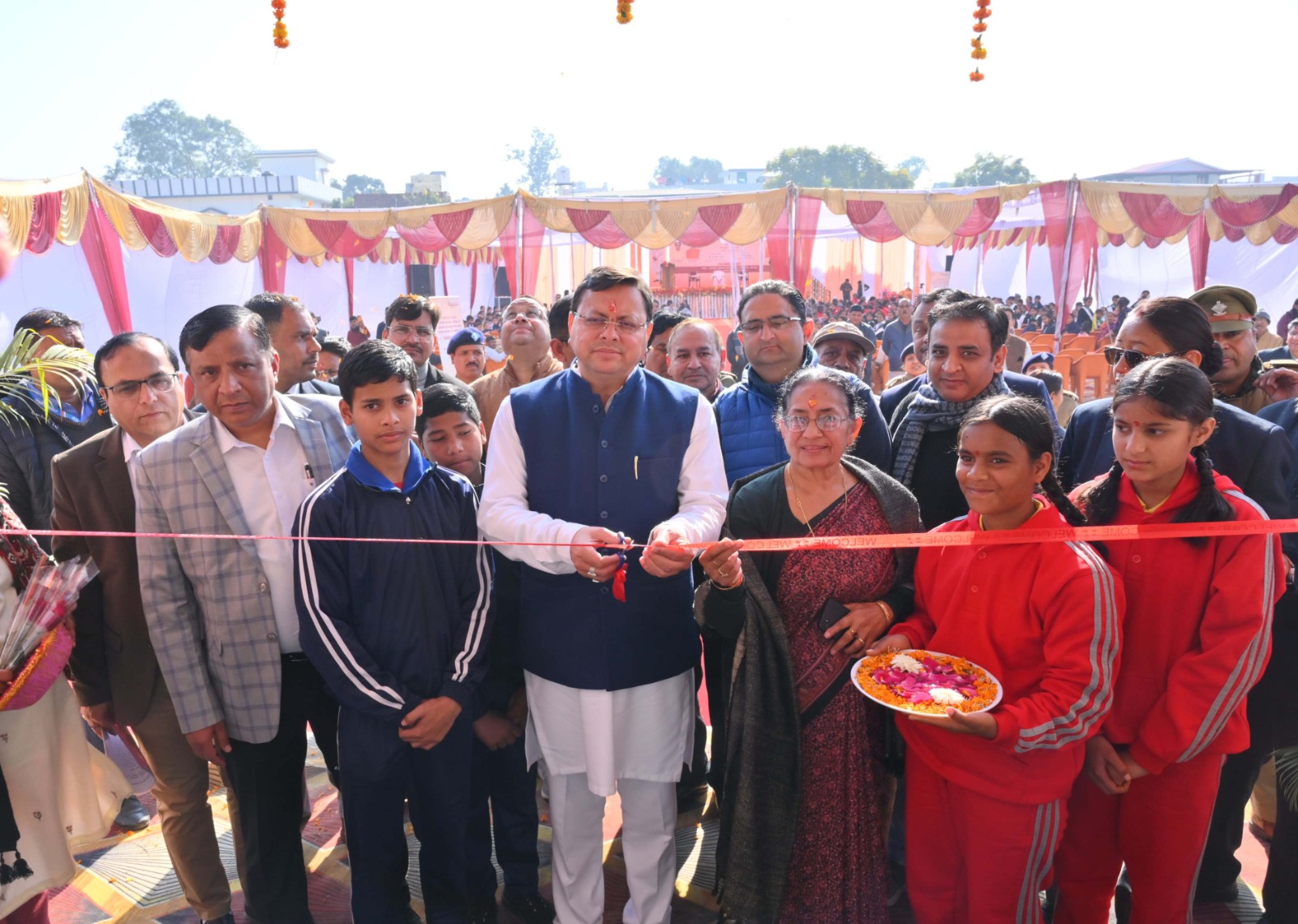 नेताजी सुभाष चन्द्र बोस आवासीय छात्रावास कौलागढ़ के भवन का मुख्यमंत्री धामी ने किया लोकार्पण