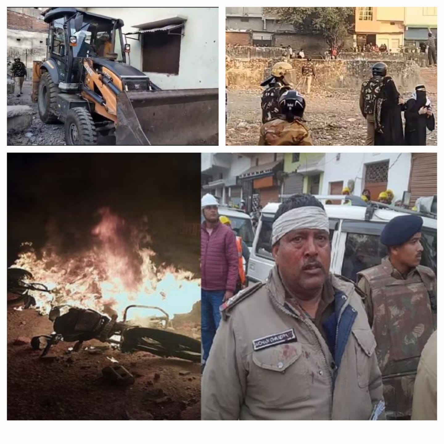 Haldwani में अवैध मदरसे पर चला बुलडोजर, विरोध में पत्थरबाजी के बाद उपद्रवियों ने थाने को घेरकर कई वाहन फूंके