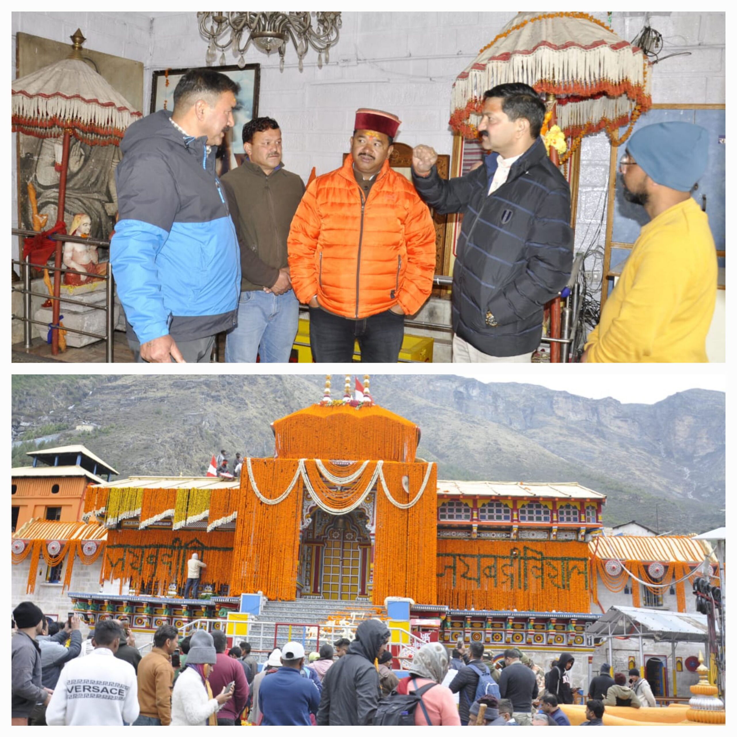 अजेंद्र ने आज बदरीनाथ पहुँच कर पहले मंदिर परिसर का निरीक्षण किया और अधिकारियों को व्यवस्थाओं को चुस्त दुरुस्त करने के निर्देश दिए.