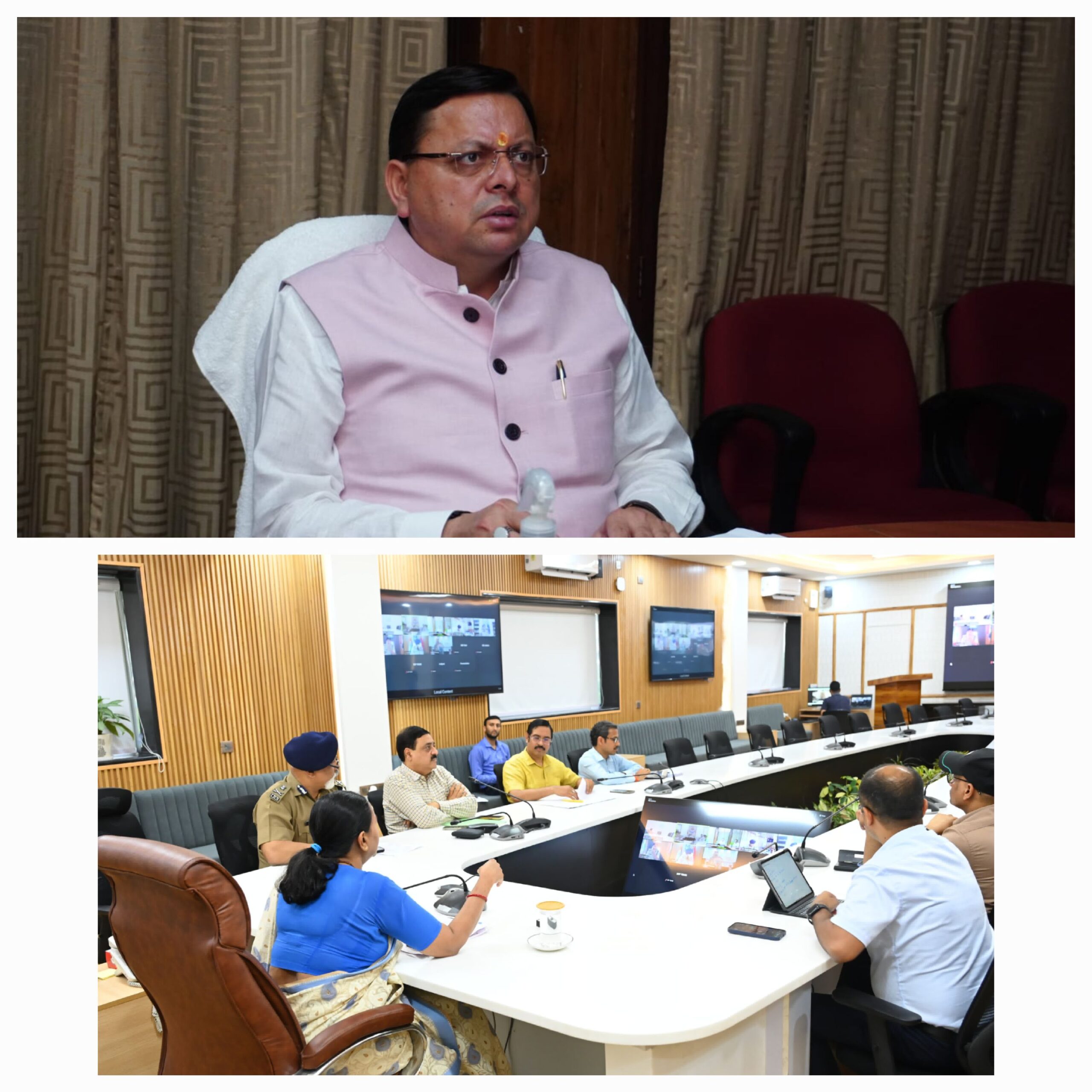 मुख्यमंत्री ने नई दिल्ली से वर्चुअल माध्यम से चारधाम यात्रा की समीक्षा की, बोले लापरवाही पाए जाने पर होगी सख्त कार्रवाई