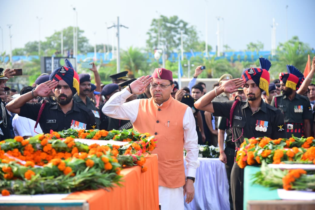 सैन्यभूमि उत्तराखण्ड वीर सैनिकों को जन्म देने वाली भूमि है-मुख्यमंत्री धामी