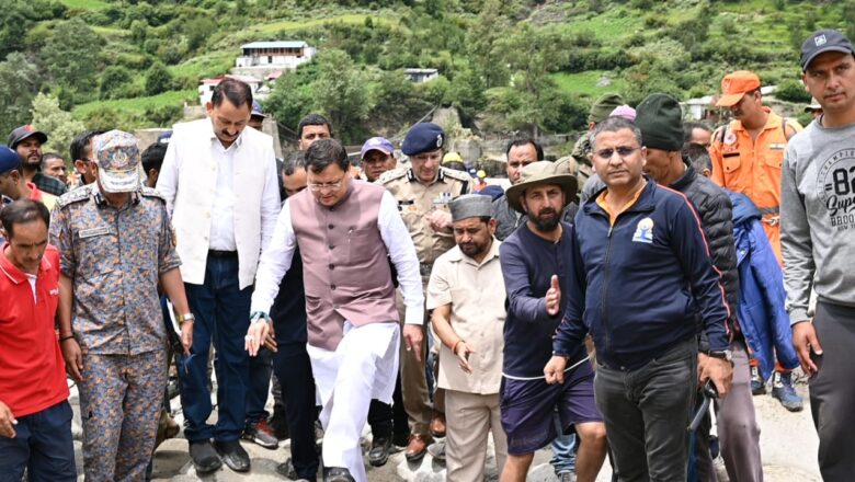 धामी सरकार के निर्देशों पर आपदा प्रभावित क्षेत्रों में त्वरित राहत व बचाव कार्य प्रारंभ किए गए