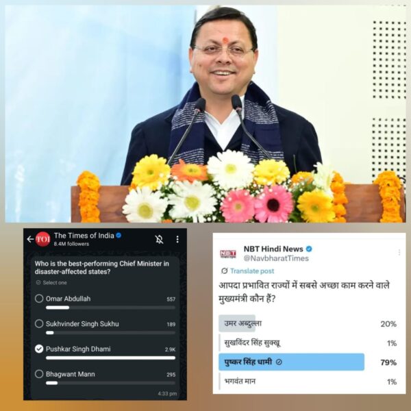 आपदा में लीडरशिप की परीक्षा पास – धामी को मिला जनसमर्थन का सर्वोच्च प्रमाणपत्र   