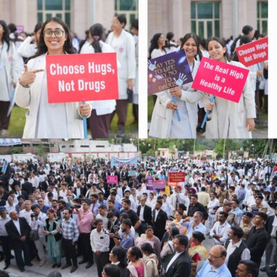 एसजीआरआर के छात्र-छात्राएं बोले नशा छोड़ो, जीवन जोड़ो, देहरादून में गूंजी गूंज