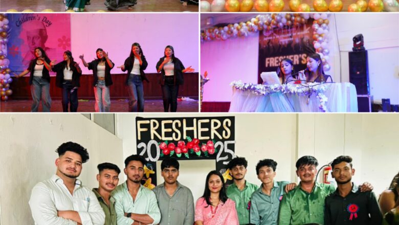 एसजीआरआर कॉलेज के पुराने और नए छात्र-छात्राओं ने मिलकर कार्यक्रम में जमाया रंग