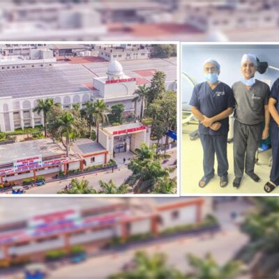 श्री महंत इन्दिरेश अस्पताल के माननीय चेयरमैन श्रीमहंत देवेन्द्र दास जी महाराज ने कैंसर सर्जरी विभाग के डाॅक्टरों को दी बधाई