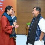 भाजपा प्रदेश मंत्री नेहा जोशी ने राष्ट्रीय कार्यकारी अध्यक्ष नितिन नवीन से की शिष्टाचार भेंट