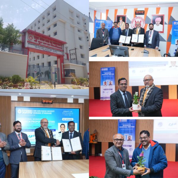 एसजीआरआर विश्वविद्यालय में अंतर्राष्ट्रीय शोध प्रस्ताव लेखन कार्यशाला का सफल आयोजन, वैश्विक अनुसंधान संस्कृति को मिली नई दिशा