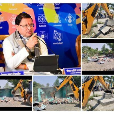सरकारी जमीनों को कब्जामुक्त कराने में जुटी धामी सरकार, शीशमबाड़ा में अवैध मजार ध्वस्त