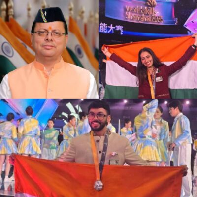 वर्ल्डस्किल्स में उत्तराखंड का कमाल, सानिया-पार्थ ने जीता रजत पदक, मुख्यमंत्री धामी ने दी बधाई